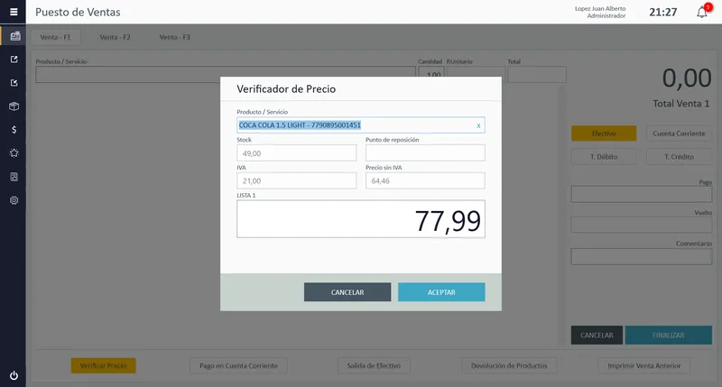 StackTrade: verificador de precio en el puesto de ventas